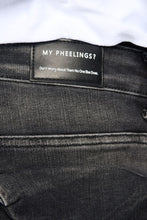 Load image into Gallery viewer, PHEELINGS JOURNEY TO GREATNESS FLARE STACK DENIM (BLACK)