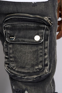 PHEELINGS JOURNEY TO GREATNESS FLARE STACK DENIM (BLACK)