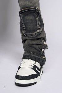 PHEELINGS JOURNEY TO GREATNESS FLARE STACK DENIM (BLACK)