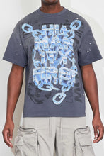Load image into Gallery viewer, First Row WASHED HUMANITY FIRST CHAIN TEE (GREY)