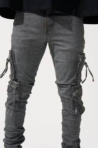 SERENEDE GRANITE Cargo Jeans (GREY)