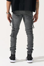 Load image into Gallery viewer, SERENEDE GRANITE Cargo Jeans (GREY)