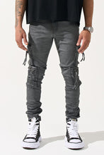 Load image into Gallery viewer, SERENEDE GRANITE Cargo Jeans (GREY)