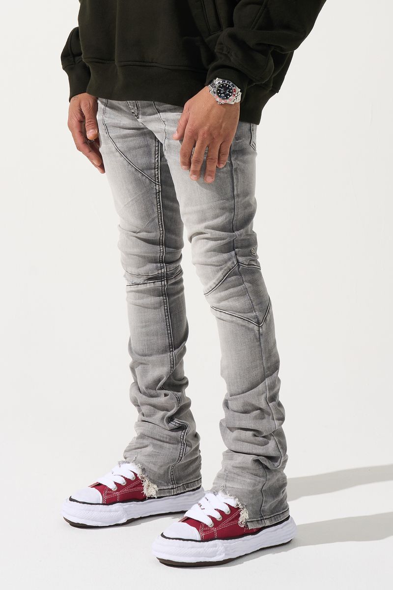 SERENEDE NOCTIS Stacked Jeans (GREY)
