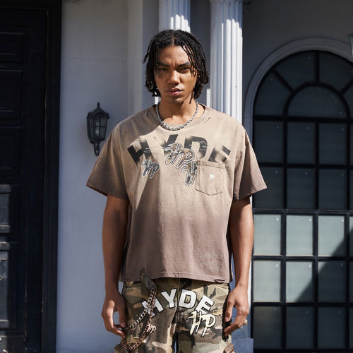 Hyde Park Split Pocket Tee (Brown)