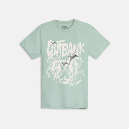 Outrnk Time Is Money T-shirt (SEA FOAM)
