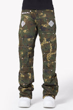 Load image into Gallery viewer, GUAPI Camo Pockets Flared Denim (Camo)