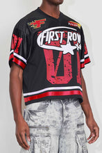 Load image into Gallery viewer, First Row BRIGHT FUTURE PATCH FOOTBALL JERSEY (Black)