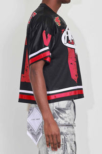 First Row BRIGHT FUTURE PATCH FOOTBALL JERSEY (Black)