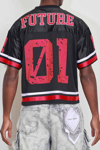 First Row BRIGHT FUTURE PATCH FOOTBALL JERSEY (Black)