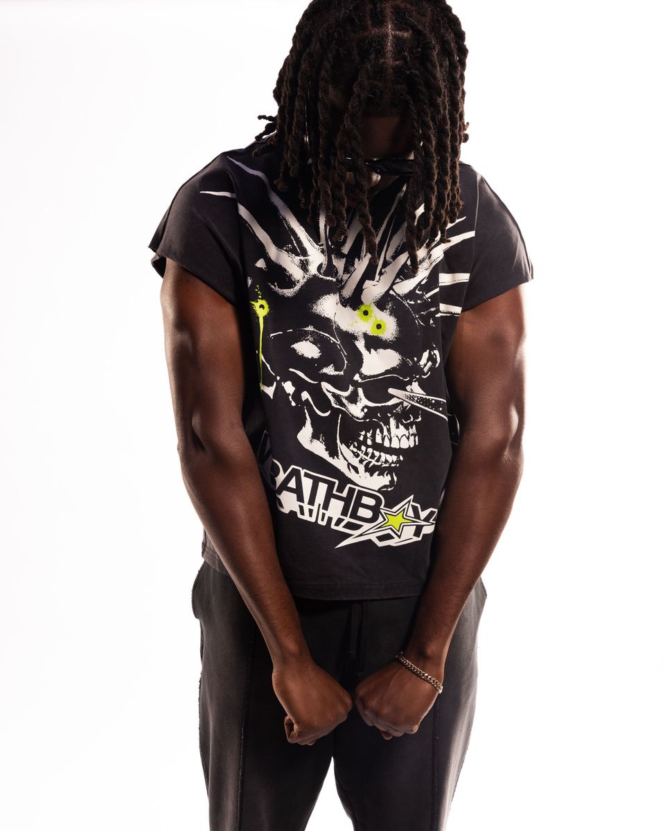 Wrathboy Wrath and revenge sleeveless shirt (BLACK)