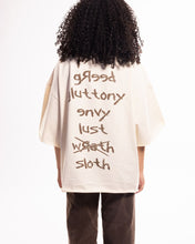 Load image into Gallery viewer, Wrathboy 7 Sins tshirt (CREAM)