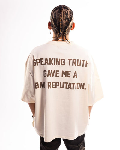 Wrathboy Speaking truth tshirt (CREAM)