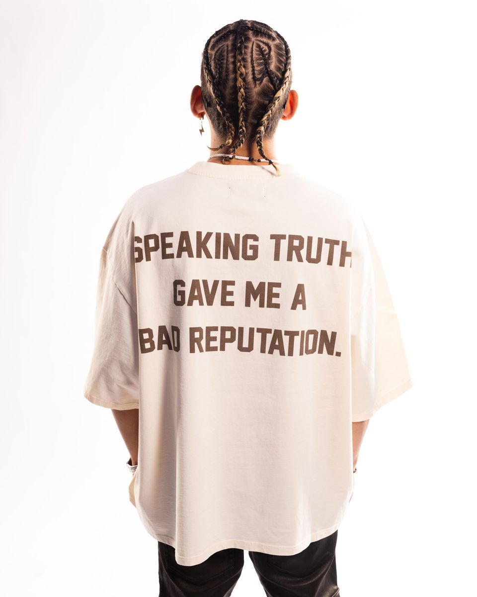 Wrathboy Speaking truth tshirt (CREAM)