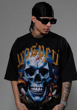 Load image into Gallery viewer, Stray wide &amp; crop fit tshirt (Black)