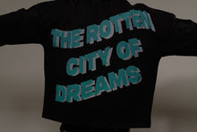 Load image into Gallery viewer, Stray wide &amp; crop fit w/ 3/4 sleeve tshirt (Black)