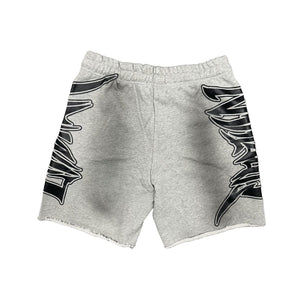 Mixed Emotions Grey Faded Shorts