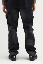 Load image into Gallery viewer, SERENEDE 'MIST'' Baggy Jeans (Black)