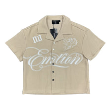 Load image into Gallery viewer, Mixed Emotions Black Signature Button Up (Cream)