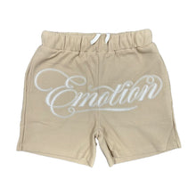 Load image into Gallery viewer, Mixed Emotions Black Signature Shorts (Cream)