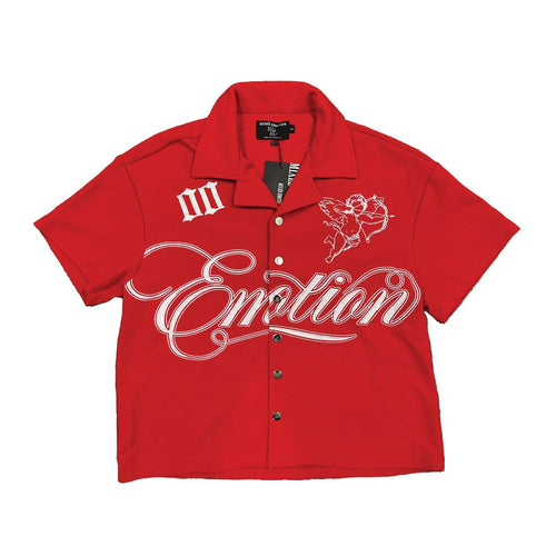 Mixed Emotions Signature Button Up (Red)