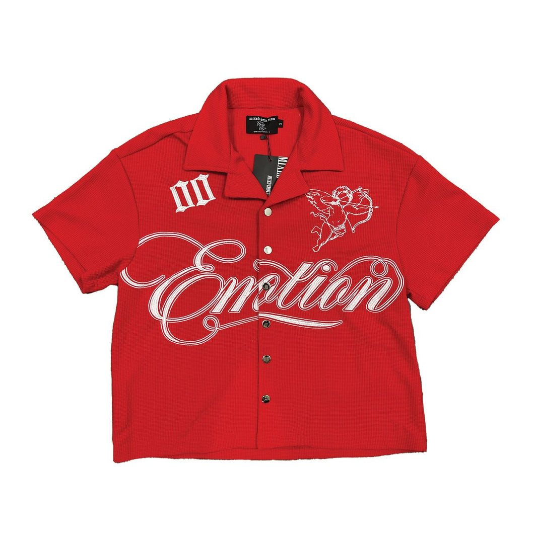 Mixed Emotions Signature Button Up (Red)