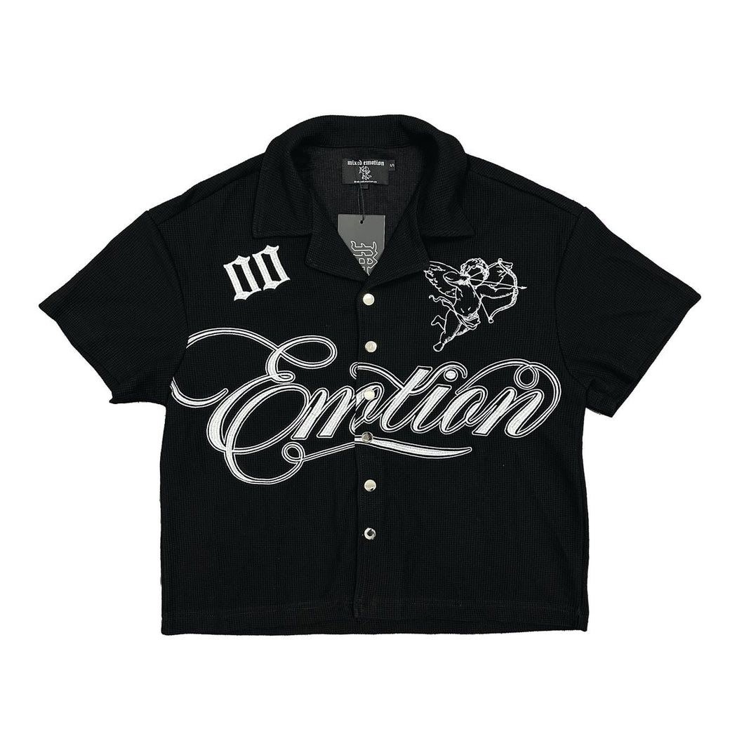 Mixed Emotions Black Signature Button Up (Black)