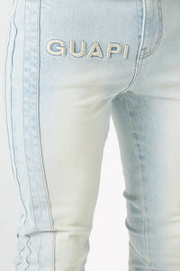 GUAPI Vintage Blue Stripes Denim (Vintage Blue)