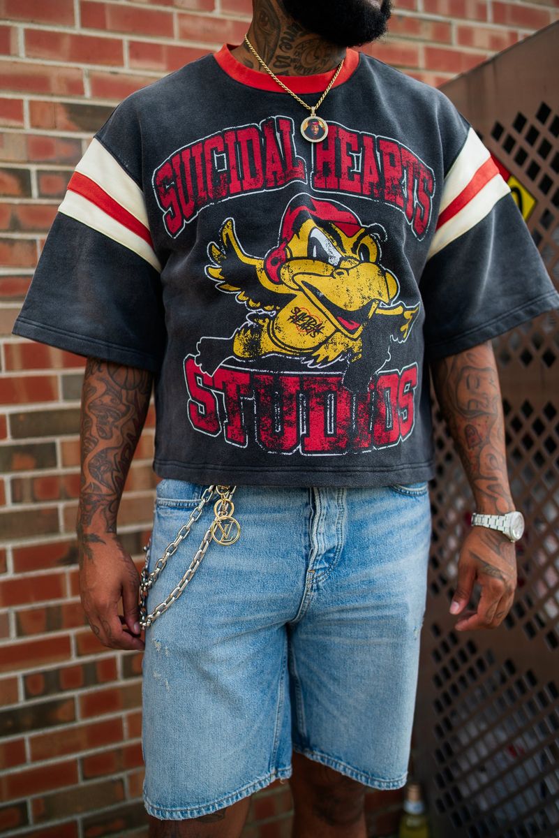 Suicidal Hearts Studios Crop Top (Black)