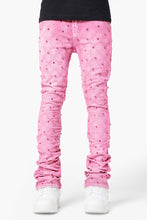 Load image into Gallery viewer, GUAPI Vintage Pink Embellished Denim (Vintage Pink)