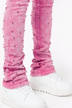Load image into Gallery viewer, GUAPI Vintage Pink Embellished Denim (Vintage Pink)