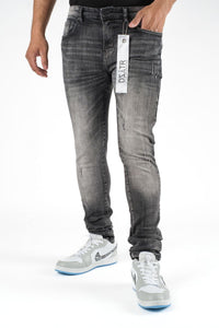 DZTR SUPER STRETCH DENIM - SLIM FIT - SMOOTH BLACK