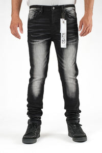 DZTR SUPER STRETCH DENIM - SLIM FIT - CHEVRON WASH
