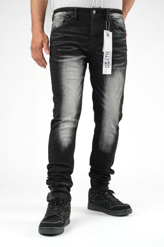 DZTR SUPER STRETCH DENIM - SLIM FIT - CHEVRON WASH