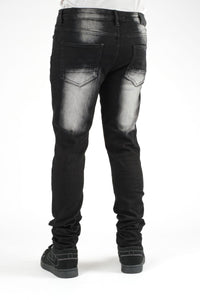 DZTR SUPER STRETCH DENIM - SLIM FIT - CHEVRON WASH
