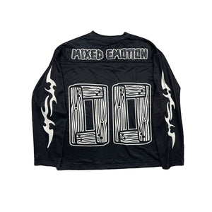 Mixed Emotions OVERSIZE Black Lightning Long Sleeve (Black)