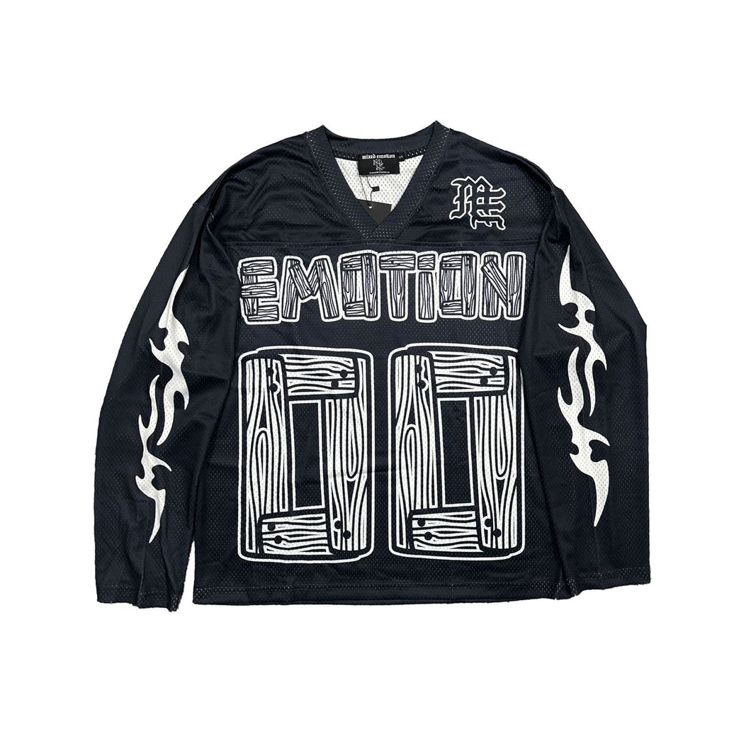 Mixed Emotions OVERSIZE Black Lightning Long Sleeve (Black)