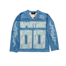 Load image into Gallery viewer, Mixed Emotions OVERSIZE Blue Lightning Long Sleeve (Blue)