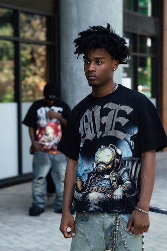 MIXED EMOTIONS Astronaut Rhinestone Tee