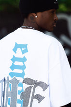 Load image into Gallery viewer, MIXED EMOTIONS White Angel Rhinestone Tee