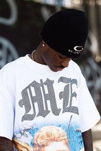 Load image into Gallery viewer, MIXED EMOTIONS White Angel Rhinestone Tee