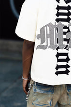Load image into Gallery viewer, MIXED EMOTIONS White Angel Rhinestone Tee