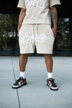Load image into Gallery viewer, Mixed Emotions Black Signature Shorts (Cream)