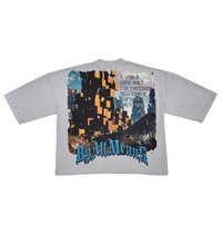 Load image into Gallery viewer, Stray wide &amp; crop fit w/ 3/4 sleeve tshirt (GREY)
