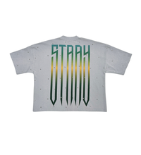 Load image into Gallery viewer, Stray wide &amp; crop fit w/ 3/4 sleeve tshirt (Grey)