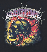 Load image into Gallery viewer, Stray wide &amp; crop fit w/ 3/4 sleeve tshirt (BLACK / PURPLE)