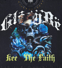 Load image into Gallery viewer, Stray wide &amp; crop fit w/ 3/4 sleeve tshirt (BLACK)