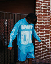 Load image into Gallery viewer, Mixed Emotions OVERSIZE Blue Lightning Long Sleeve (Blue)