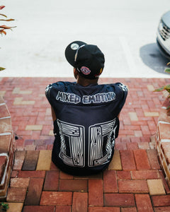Mixed Emotions OVERSIZE Black Lightning Long Sleeve (Black)