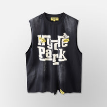 Load image into Gallery viewer, Hyde Park Upcycled Tank Top Hyde Park (Black)